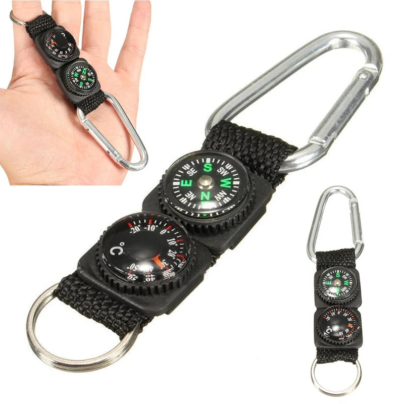 Compass Keychain Mini - 1 قطعة متعددة الوظائف العالمي 3