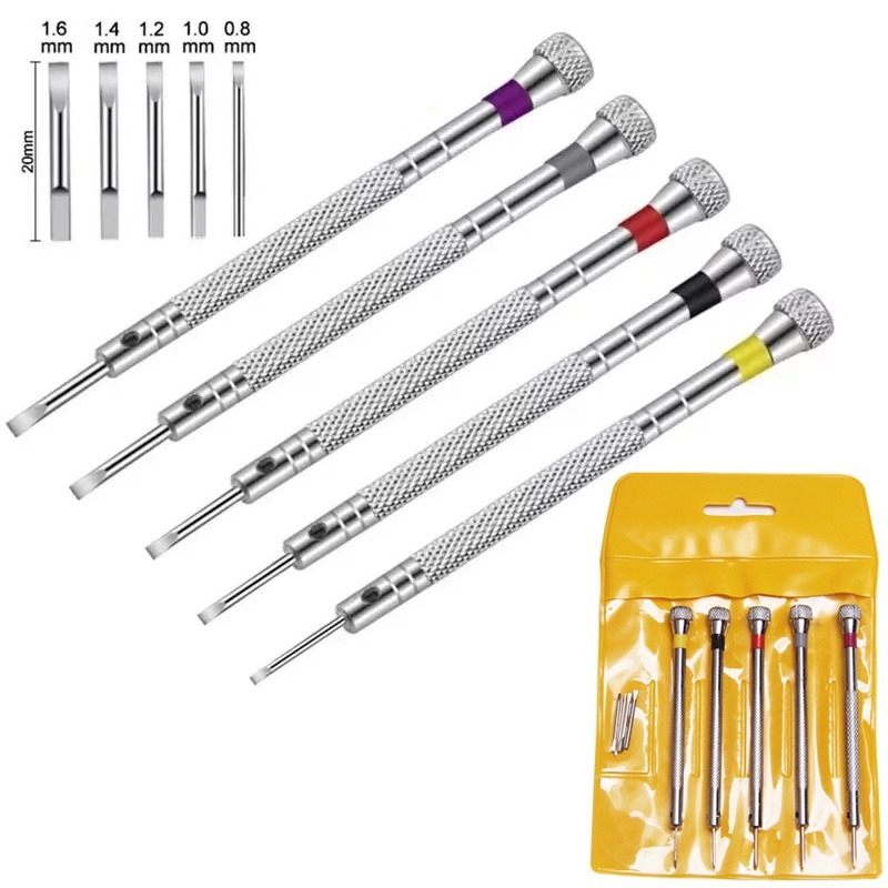 Micro Screwdriver Kit - 0.8-1.6 مللي متر مفك فولاذي لإصلاح