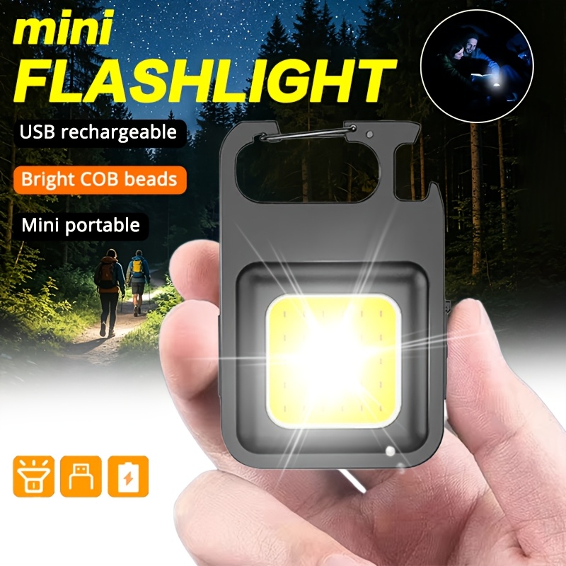 Keychain Flashlight - مصباح محمول صغير متعدد الوظائف للتخييم