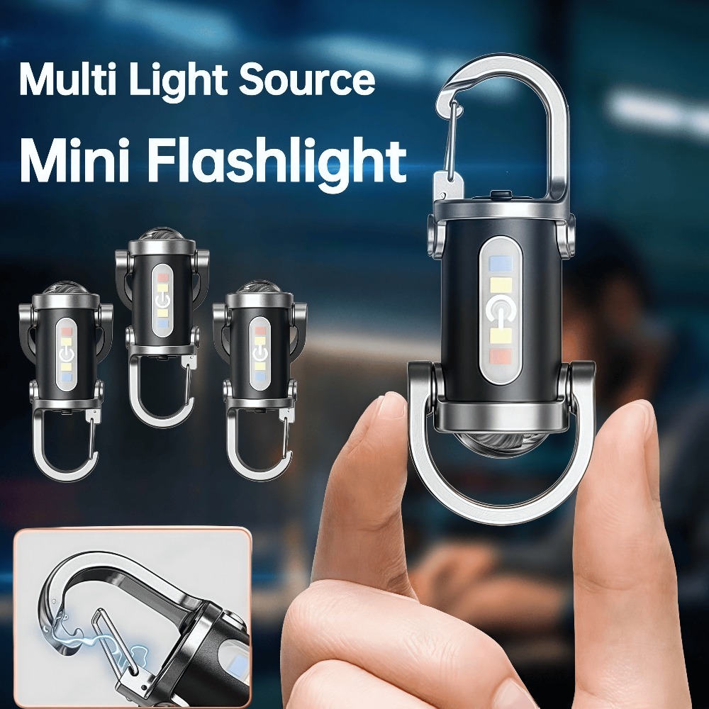 Keychain Flashlight - مصباح محمول صغير للمفاتيح قابل لإعادة