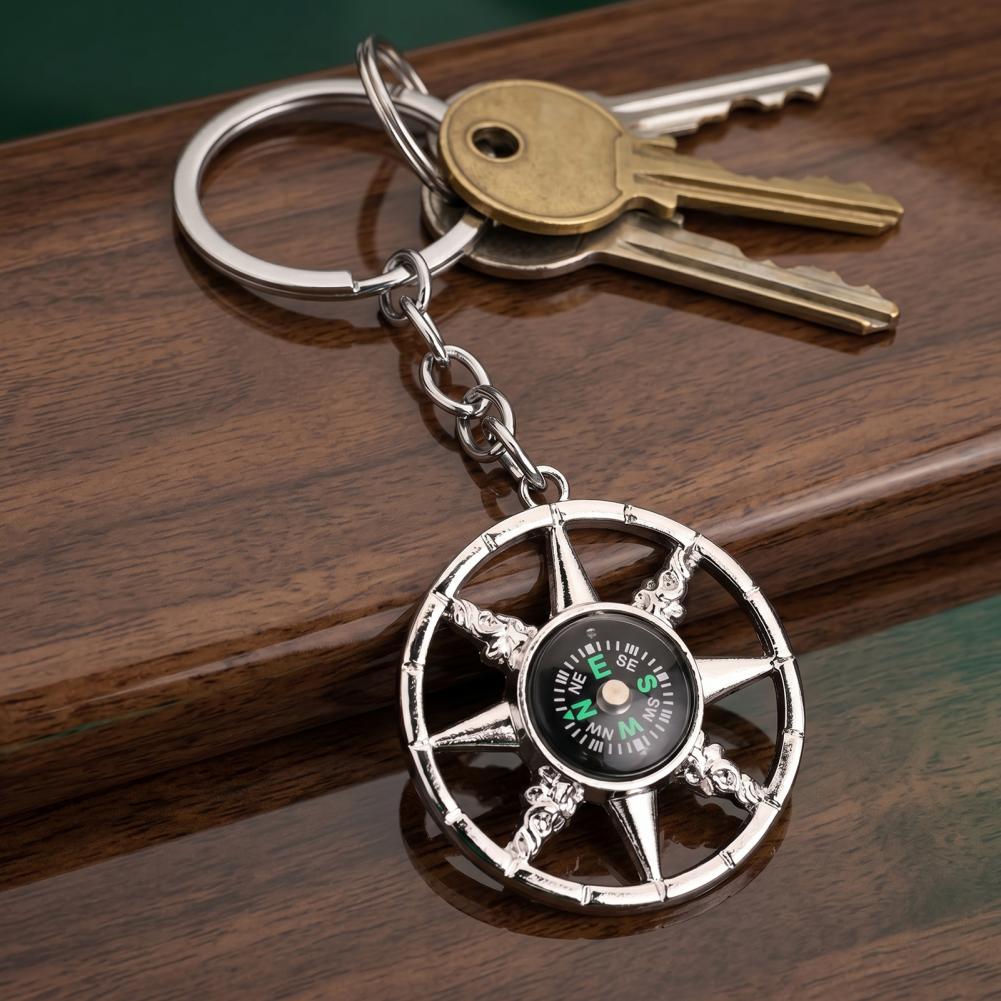 Compass Keychain Mini - بوصلة صغيرة من سبيكة معدنية على
