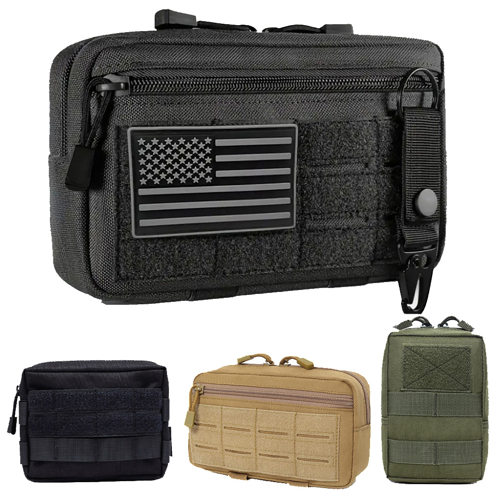 Edc Carry Accessories - حقيبة خصر تكتيكية MOLLE متعددة الاستخدامات،