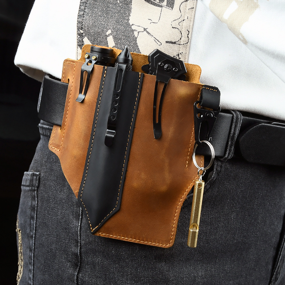 الرجال السفر التكتيكية الخصر ح - مراجعة Edc Carry Pocket Pouch وسعره
