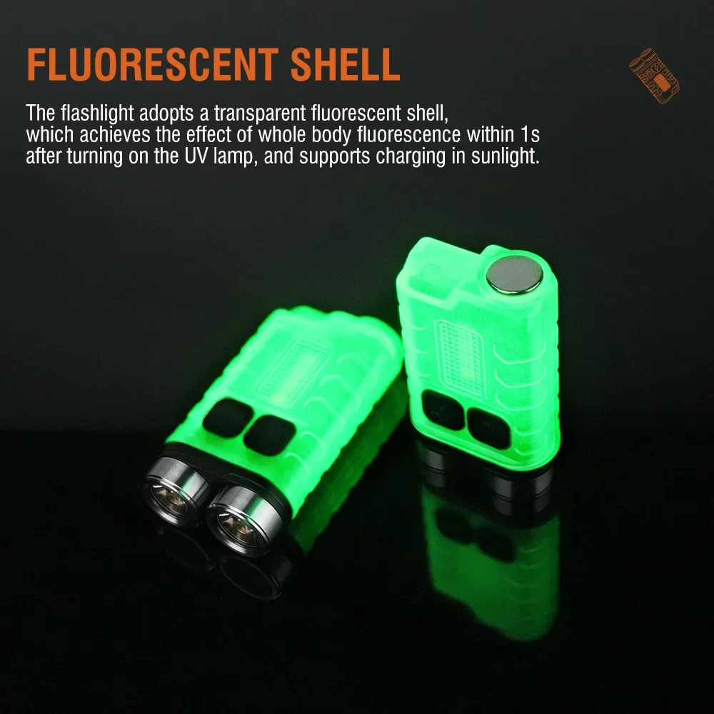مصباح يدوي BORUiT V3 LED محمول - مراجعة Keychain Flashlight وسعره