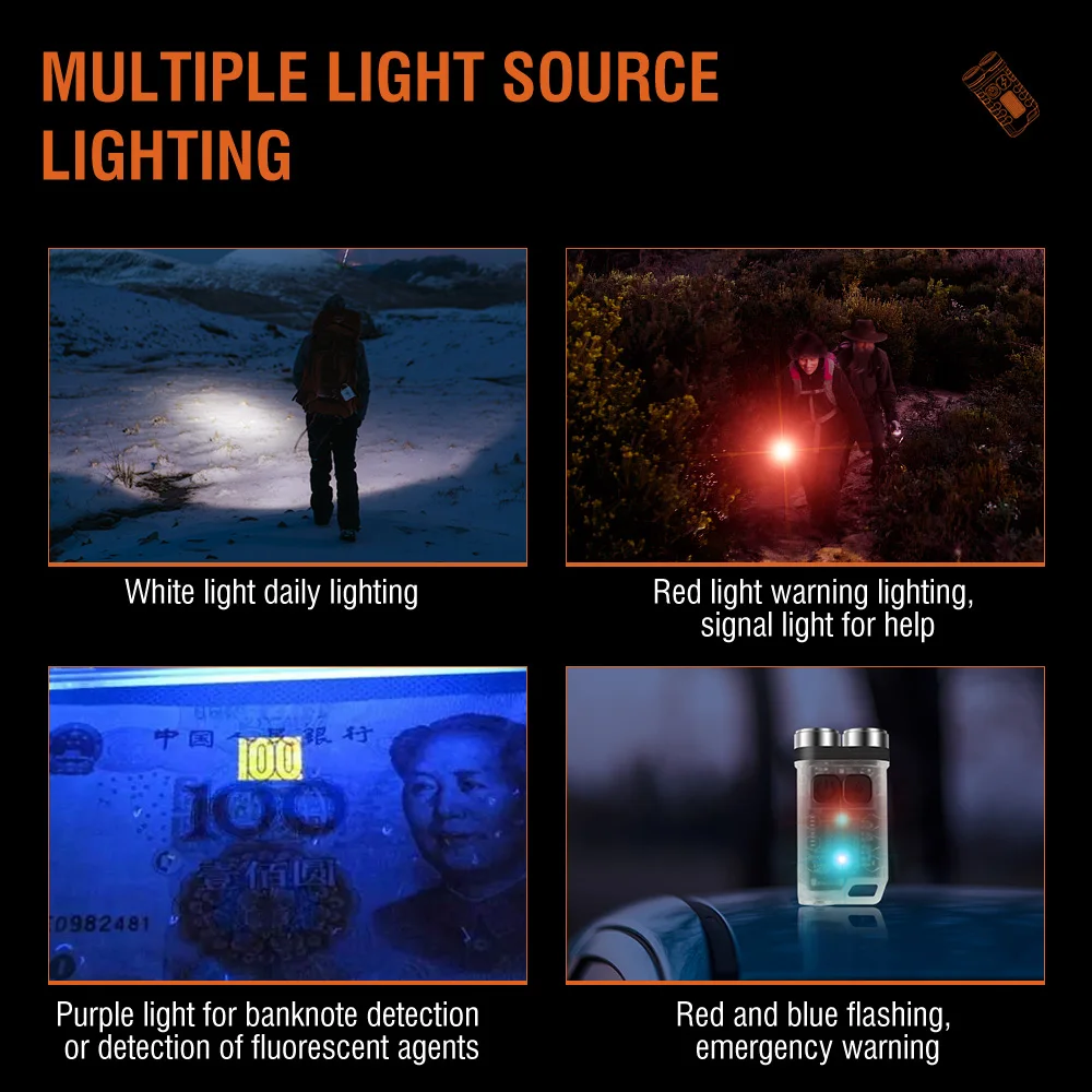 مصباح يدوي BORUiT V3 LED محمول - مراجعة Keychain Flashlight وسعره