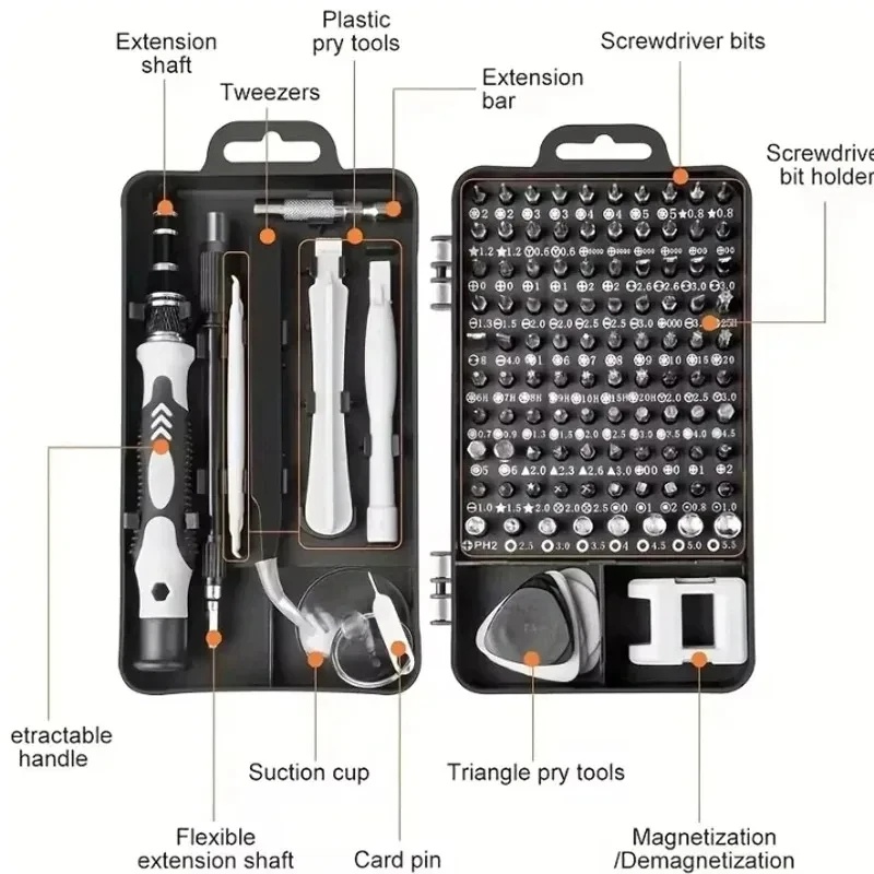 طقم مفكات دقيقة احترافية 115 ف - مراجعة Micro Screwdriver Kit وسعره