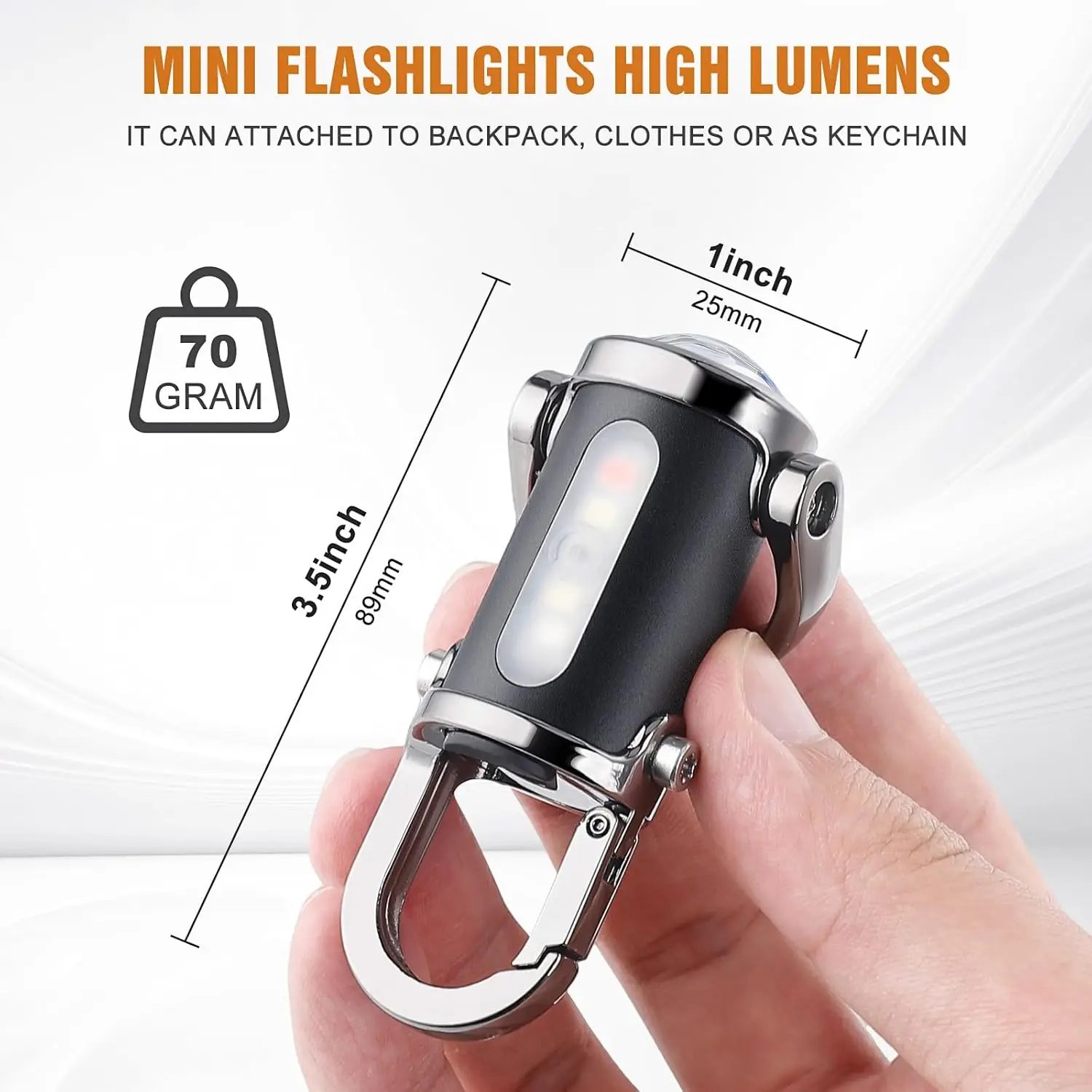 مصباح يدوي صغير بسلسلة مفاتيح  - مراجعة Keychain Flashlight وسعره