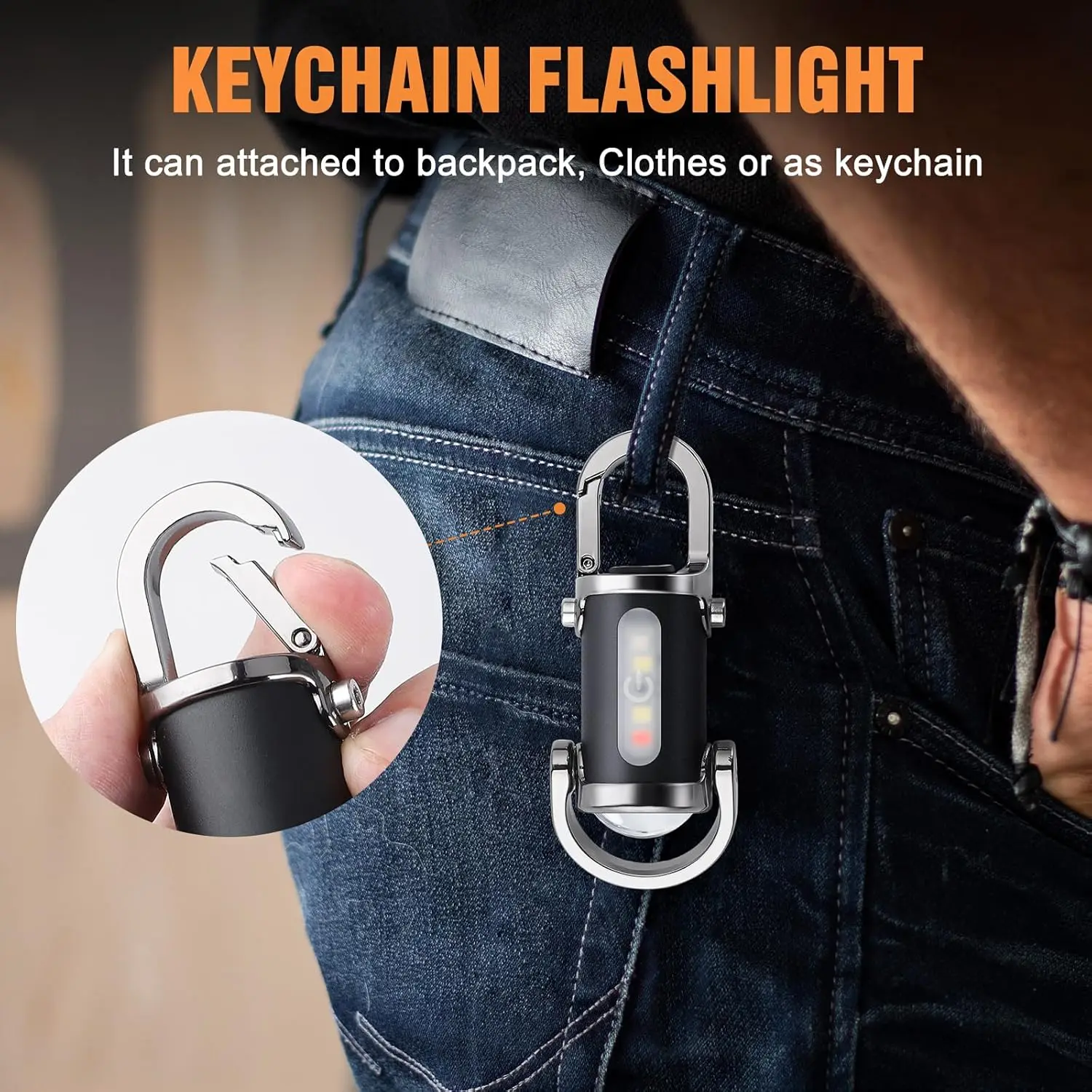 مصباح يدوي صغير بسلسلة مفاتيح  - مراجعة Keychain Flashlight وسعره