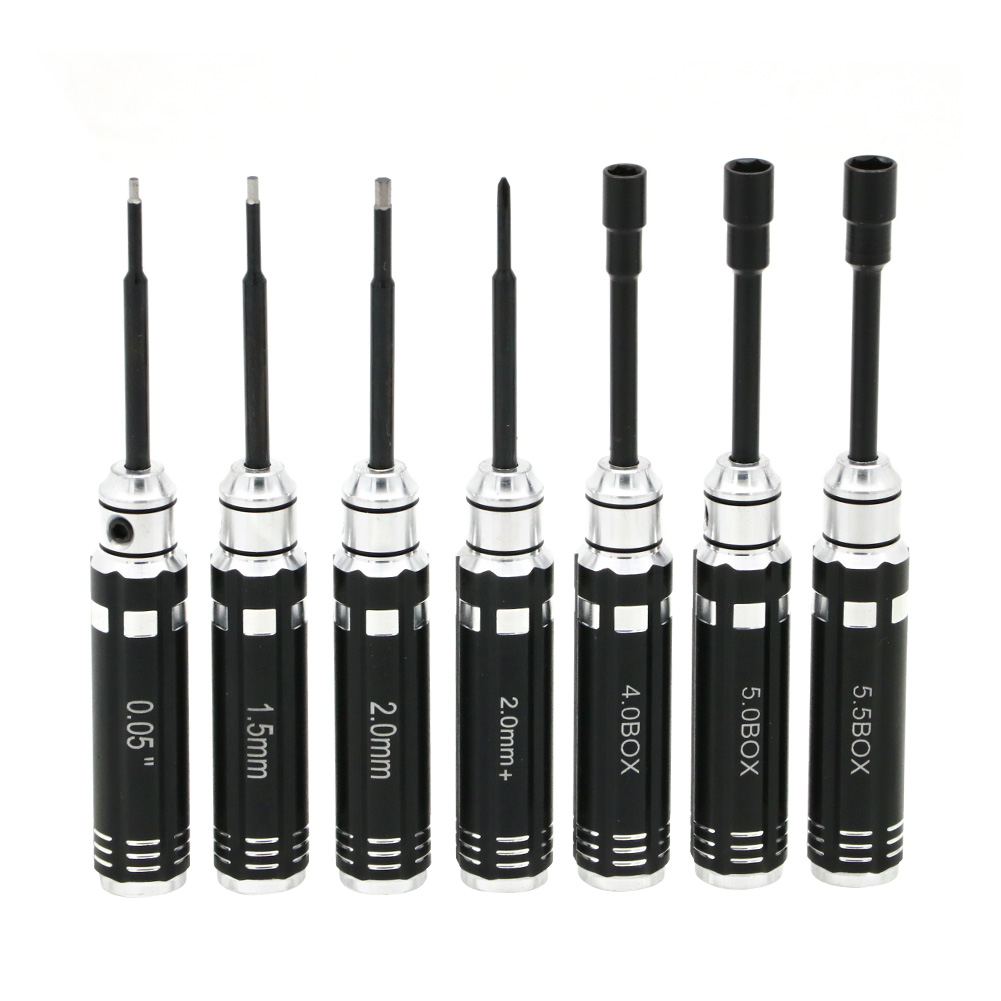 7 قطعة مقبض قصير RC عرافة مفك  - مراجعة Micro Screwdriver Kit وسعره