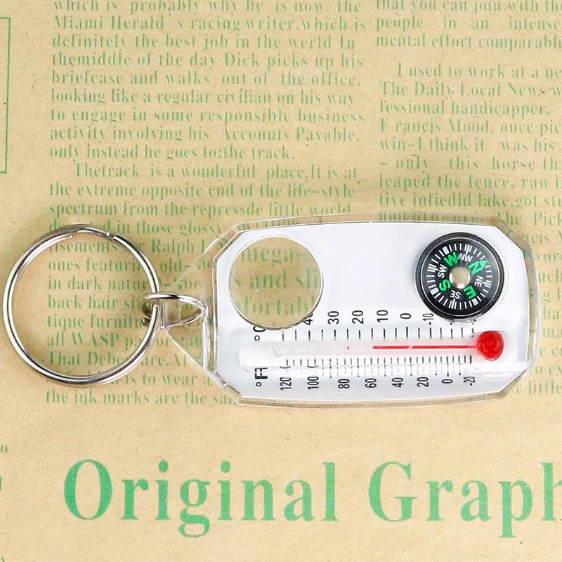 سلسلة مفاتيح صغيرة متعددة الوظ - مراجعة Compass Keychain Mini وسعره