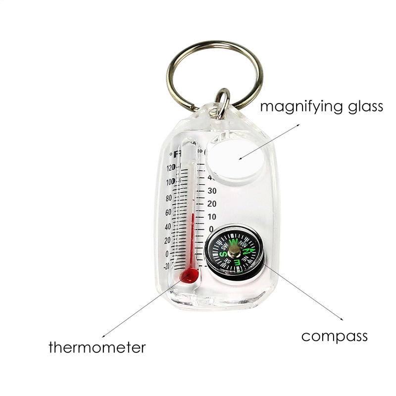 سلسلة مفاتيح صغيرة متعددة الوظ - مراجعة Compass Keychain Mini وسعره