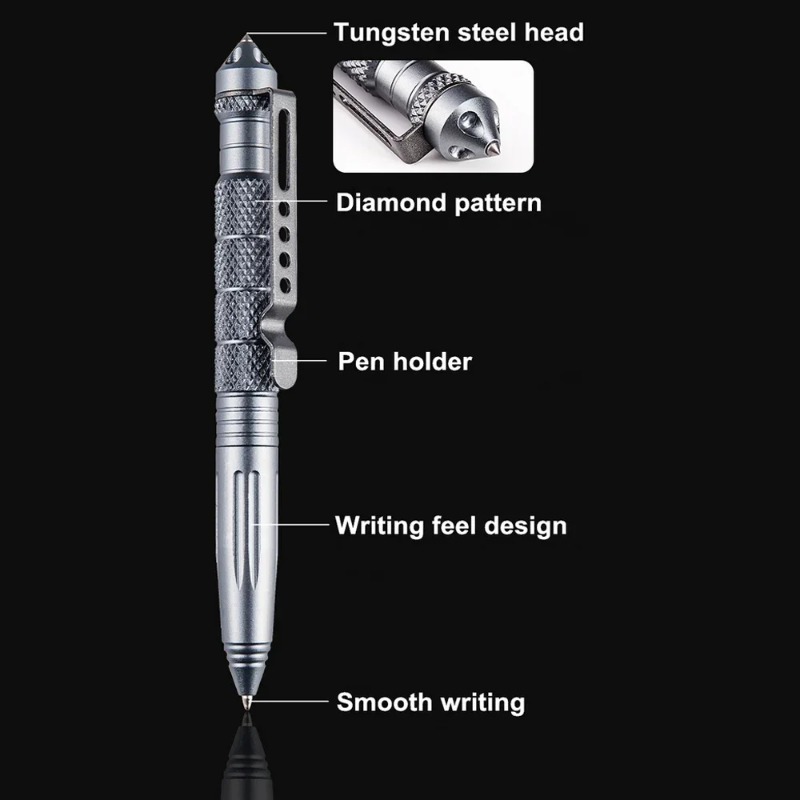 قلم تكتيكي عسكري من سبائك الأل - مراجعة Pen Tactical Glass وسعره