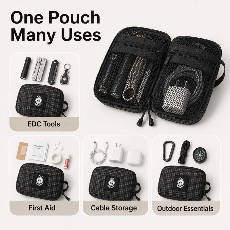 حقيبة تنظيم من قماش شبكي EDC،  - مراجعة Edc Carry Pocket Pouch وسعره