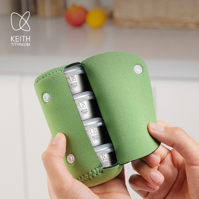 حاوية كيث المحمولة من التيتاني - مراجعة Edc Carry Pocket Pouch وسعره