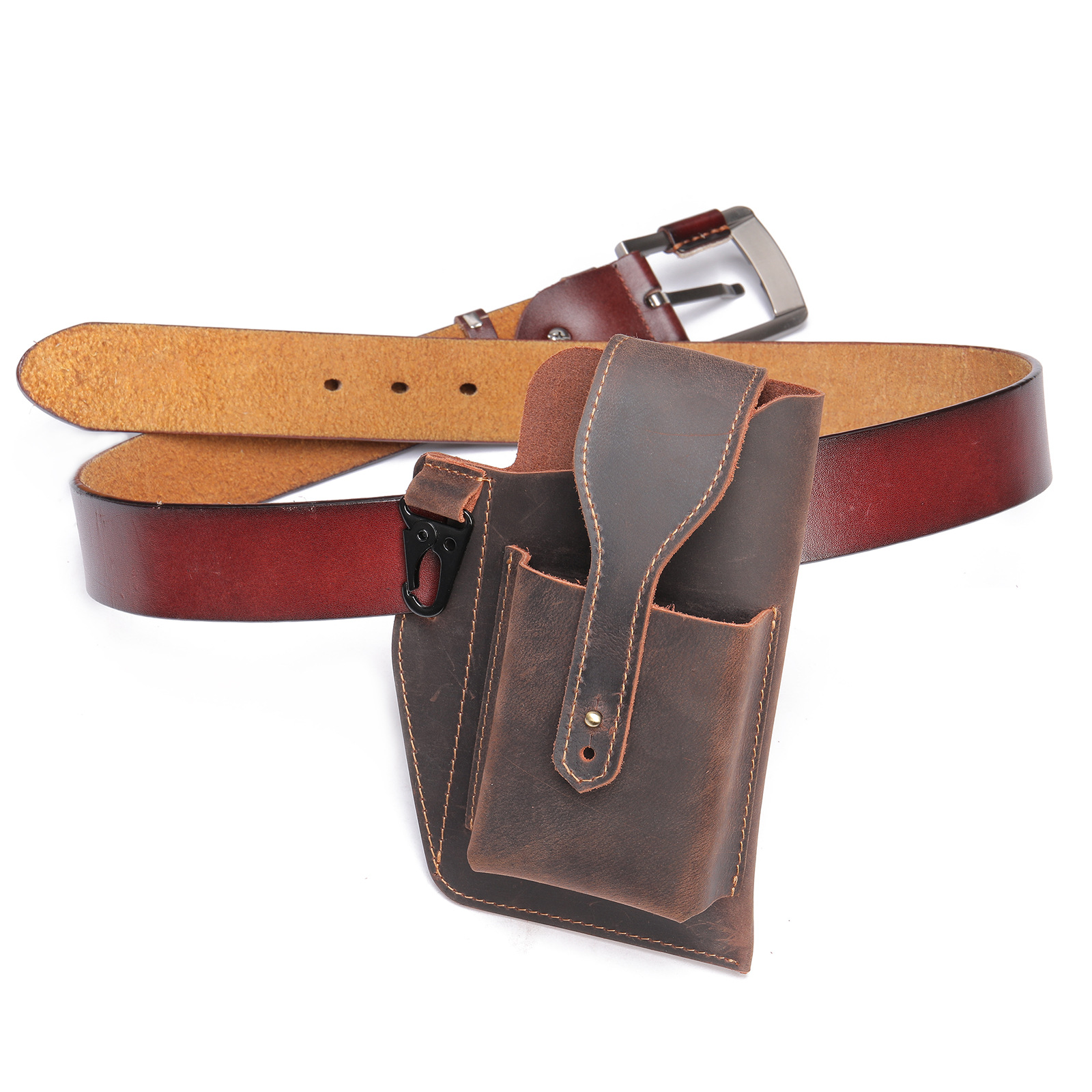 حافظة هاتف من جلد كريزي هورس ل - مراجعة Edc Carry Bag For Men وسعره