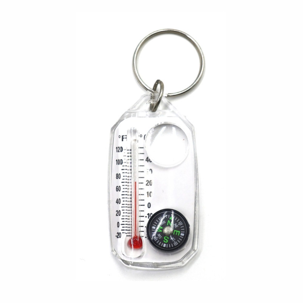 المحمولة 3 في 1 وظيفة البوصلة  - مراجعة Compass Keychain Mini وسعره