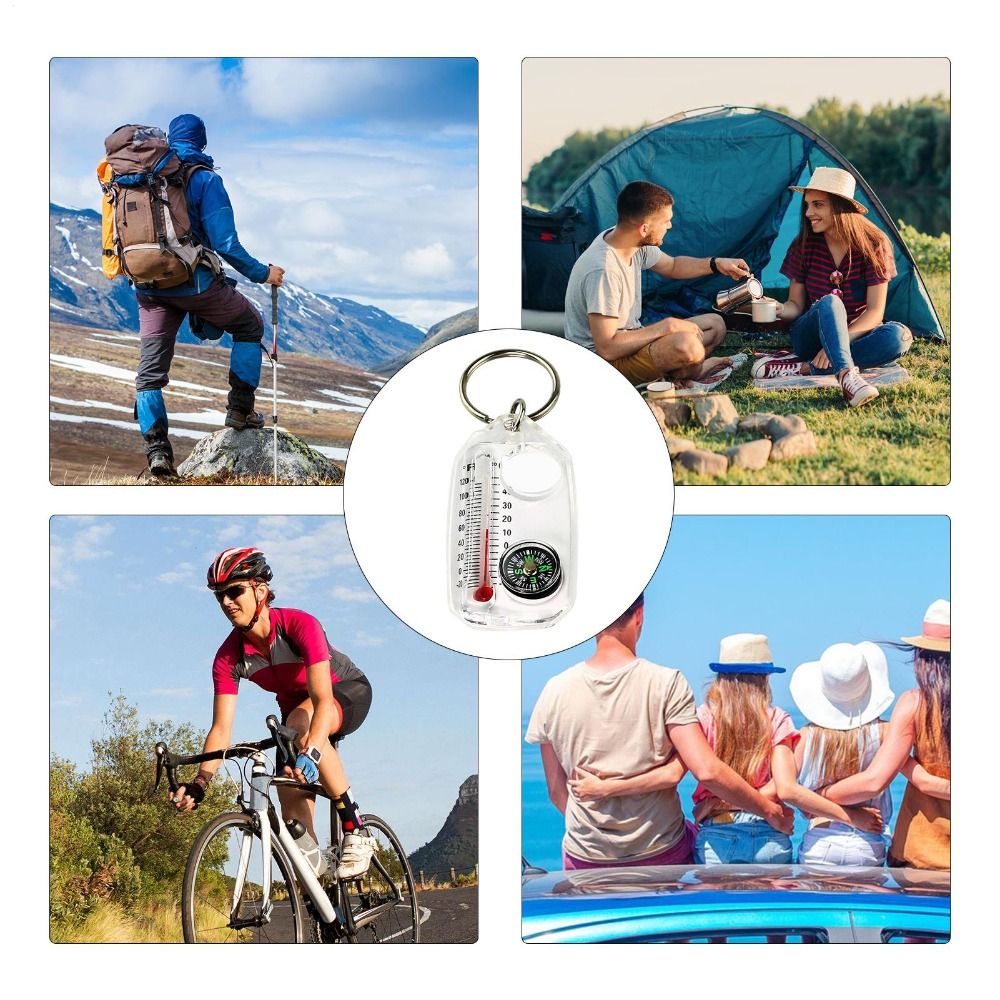 المحمولة 3 في 1 وظيفة البوصلة  - مراجعة Compass Keychain Mini وسعره