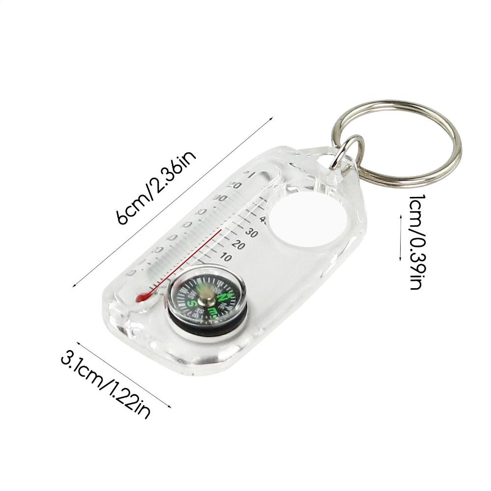 المحمولة 3 في 1 وظيفة البوصلة  - مراجعة Compass Keychain Mini وسعره