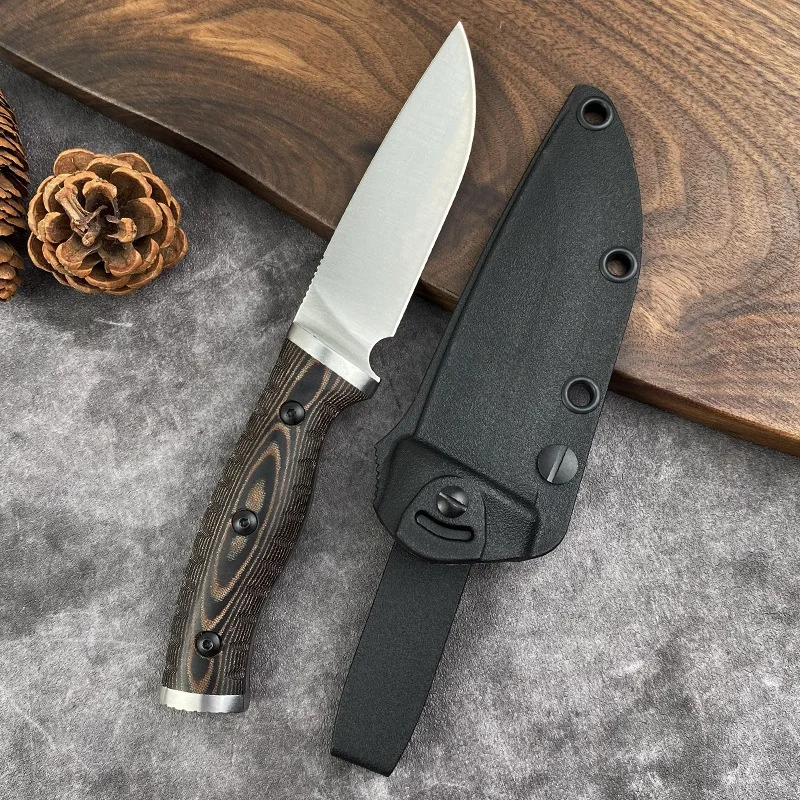سكين مستقيم D2 بليد G10 مقبض E - مراجعة Edc Fixed Blade Deep Carry وسعره