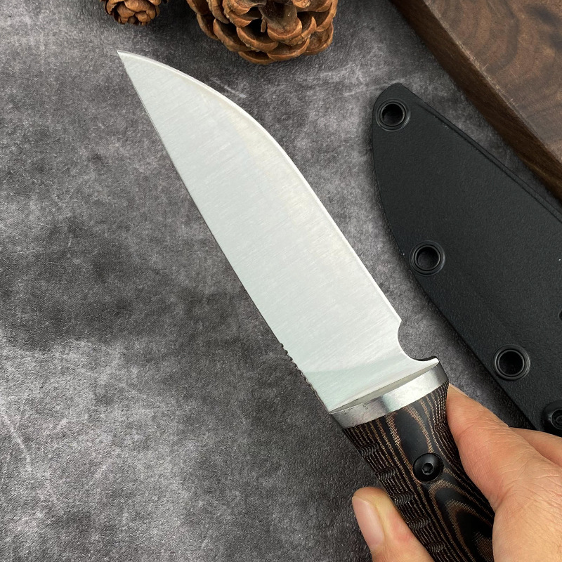 سكين مستقيم D2 بليد G10 مقبض E - مراجعة Edc Fixed Blade Deep Carry وسعره