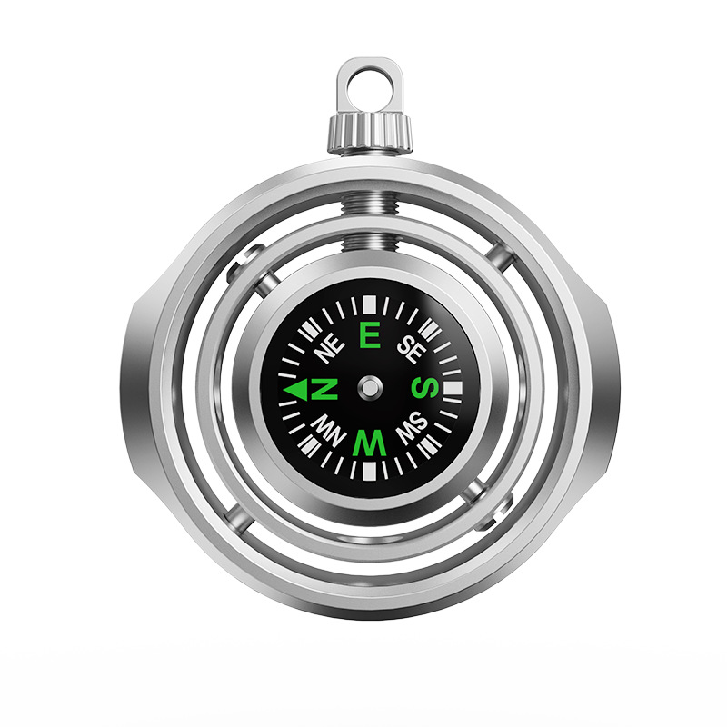 بوصلة صغيرة الإصبع تململ الأسط - مراجعة Compass Keychain Mini وسعره