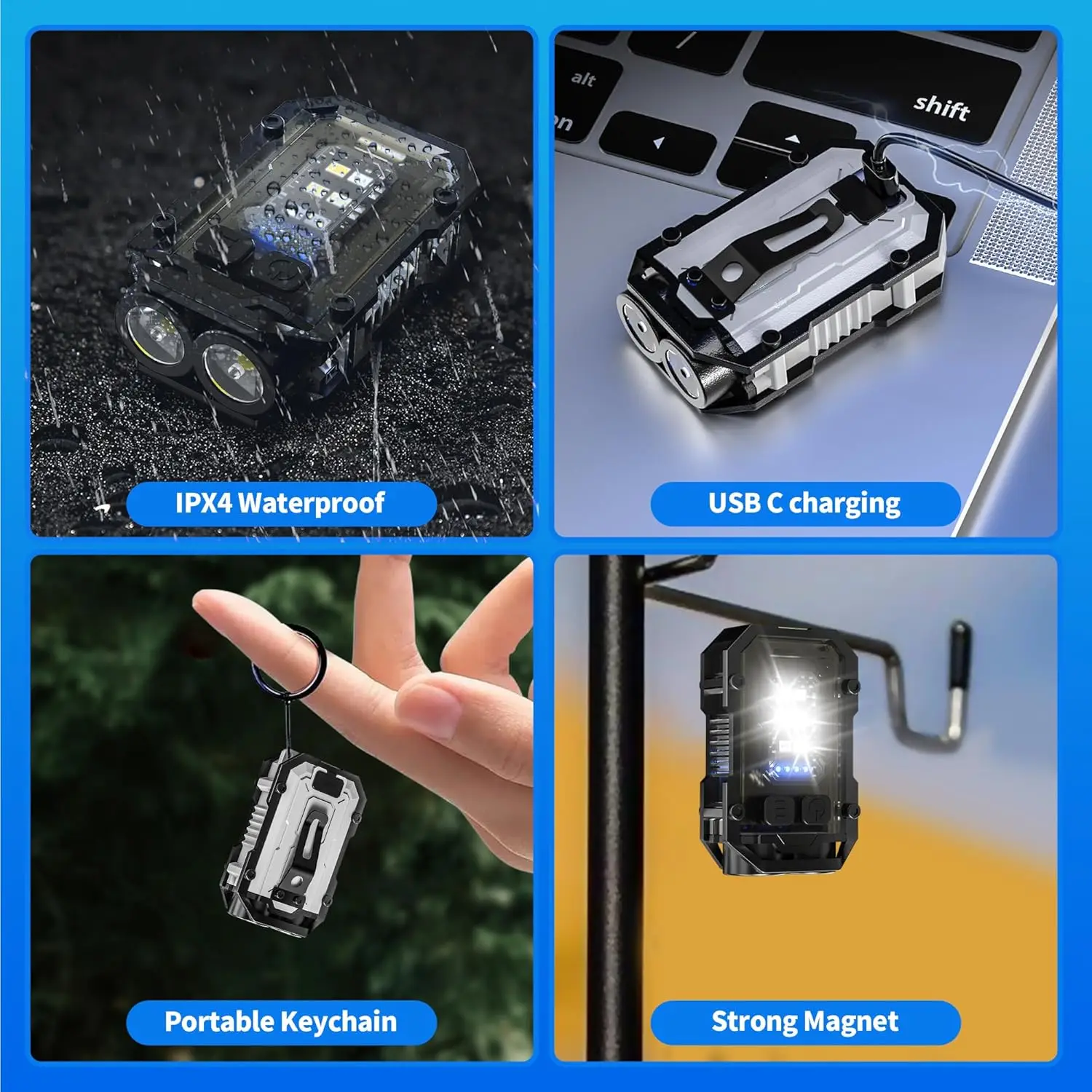 مصباح يدوي صغير على شكل سلسلة  - مراجعة Keychain Flashlight وسعره