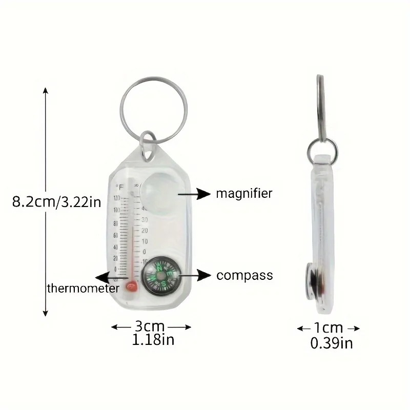 بوصلة سلسلة مفاتيح 3 في 1 محمو - مراجعة Compass Keychain Mini وسعره