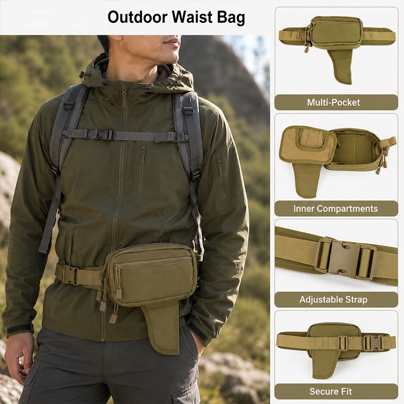 حقيبة خصر متعددة الوظائف من ال - مراجعة Edc Carry Bag For Men وسعره