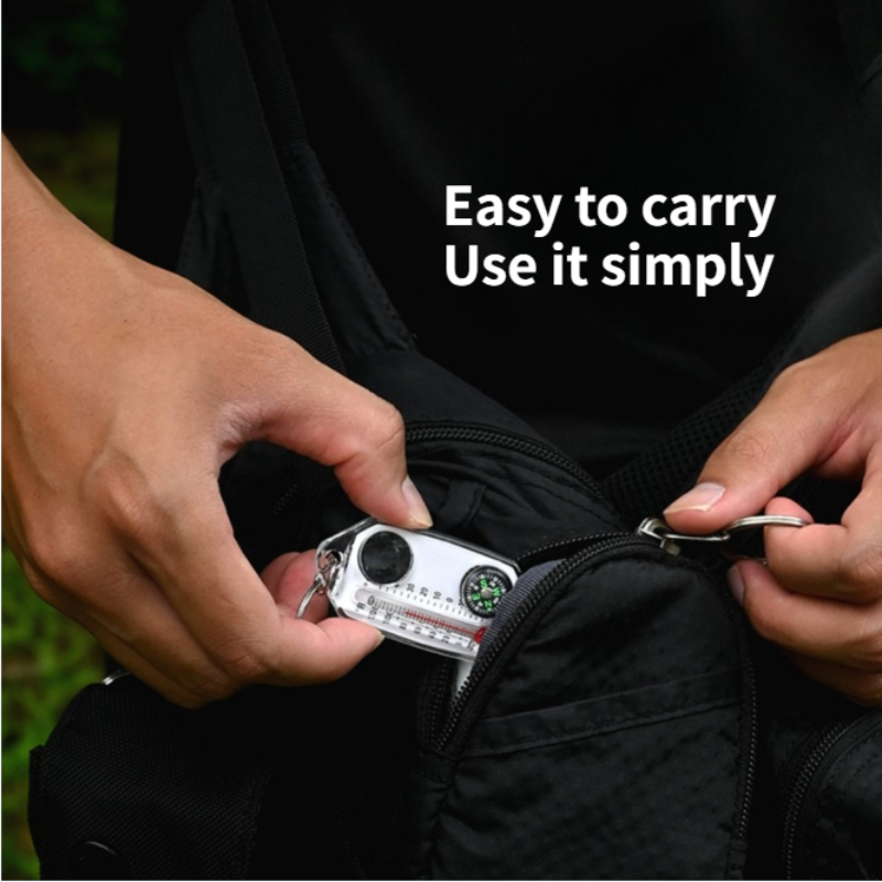أداة نجاة صغيرة للاستخدام الخا - مراجعة Compass Keychain Mini وسعره