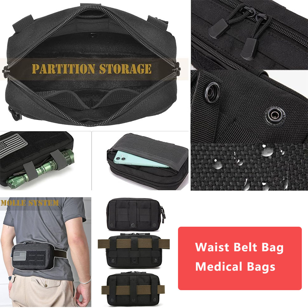 حقيبة خصر تكتيكية MOLLE متعددة - مراجعة Edc Carry Accessories وسعره